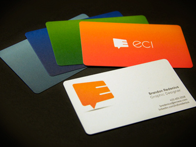 ECI business cards branding business cards graphic design identity