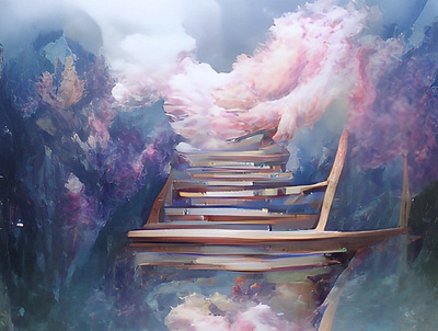 The Broken Staircase digital art