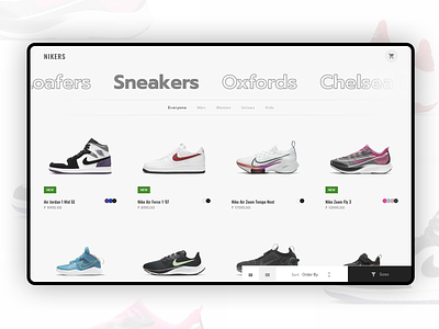 Nikers - Online store and shopping cart mongodb node.js online store reactjs rebound responsive web design shopping cart