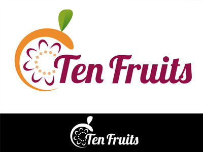 Ten Fruit design graphic illustration logo logotype