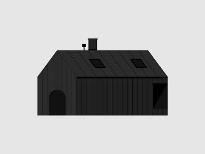Norwegian Dream House animal black casa explore forest home house house illustration illustration nature norway