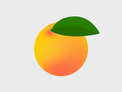 Orange 2d flat fruits gradient healthy immune immunity orange