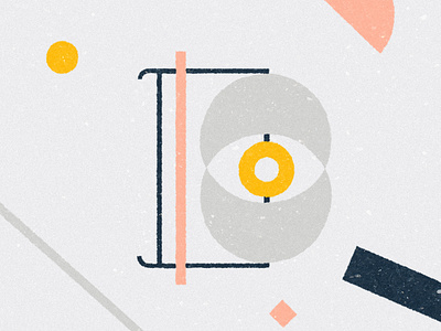 It's just the letter B 36days b 36daysoftype b eye graphic illustration letter lettering texture type typo typography vector