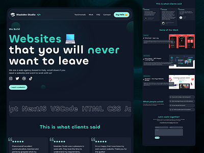 Web Agency Landing Page | Functional Website