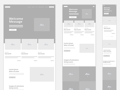 Homepage Wireframe