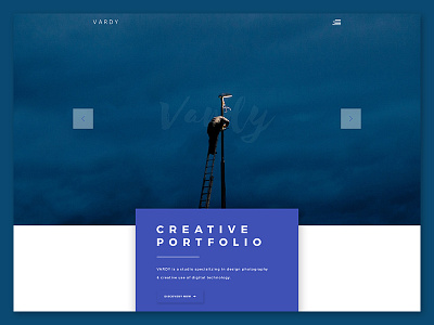 "VARDY" Creative Portfolio brand bss concept creative logo minimalist portfolio simple trend vardy webdesign wordpress