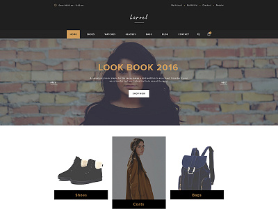 "LARVEL" E-commerce Theme brand bss concept creative ecommerce larvel minimalist shopping simple trend webdesign wordpress