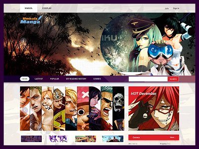 I Love Manga blog brand bss concept creative logo manga minimalist trend umbala webdesign wordpress