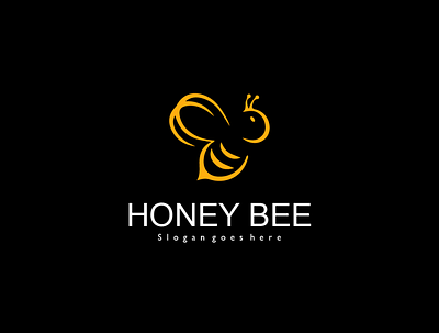 Honey bee logo branding design graphic design honey bee logo logo logo design minimal modern