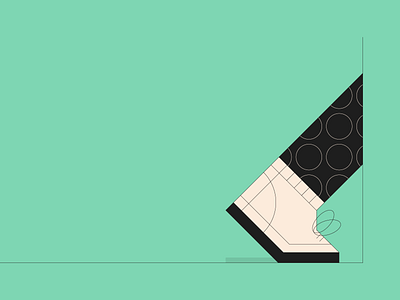 Visual Voyage #1 character colour design geometric illustration shape shoe simple