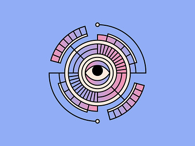🙄 animation colour design eye eyeroll geometric illustration shape simple