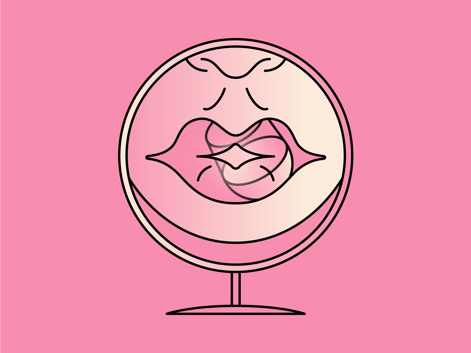 Red wine lips by Lewis Osborne on Dribbble