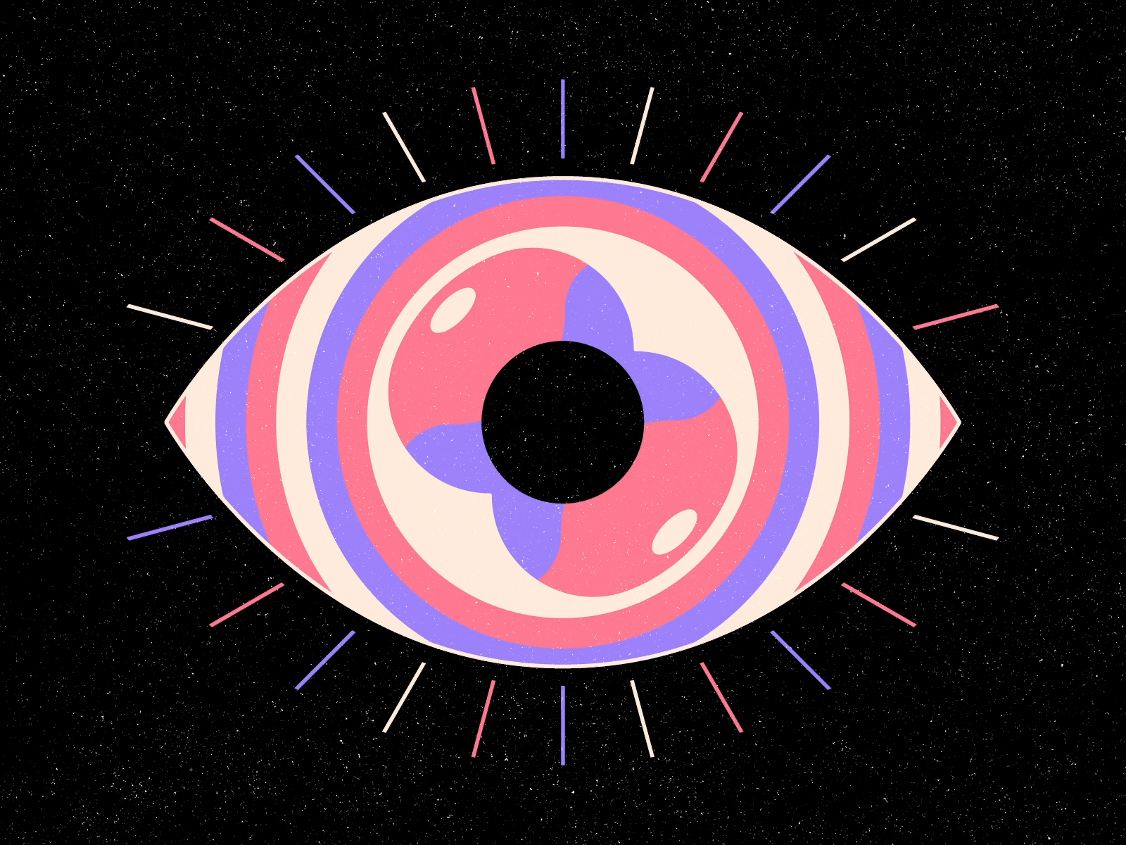 Day Dreaming animation colour dreaming eye geometric illustration texture