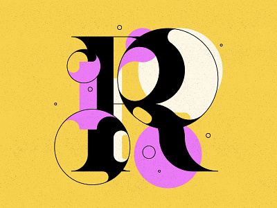 R 36days 36daysoftype bubble type bubbles illustration letters type typography