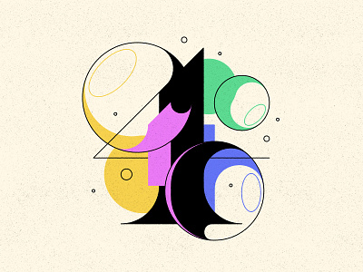 4 36days 36daysoftype bubble type bubbles numbers type typography
