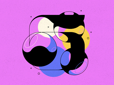 5 36days 36daysoftype 5 bubble type bubbles numbers type typography