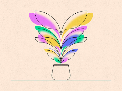 Another Plant blur colour flower geometric glass illustration plant texture