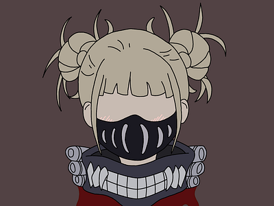 Himiko Toga anime graphic design illustration