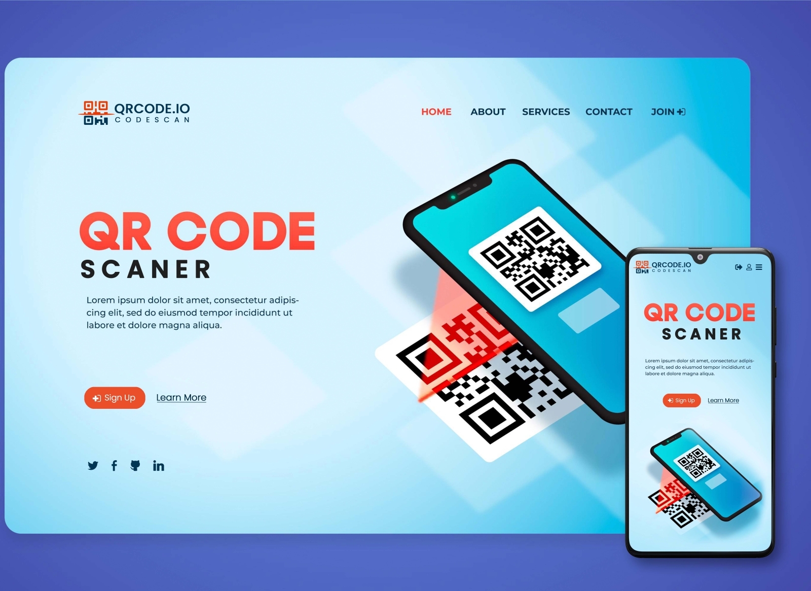 Front End Developer Qr Code Scaner by Ayoub Ghiouani on Dribbble