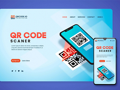 Front End Developer Qr Code Scaner bootstrap css design front frontend html interface javascript qr code sass