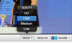 Player quality settings dropdown hd hover overlay player quality video