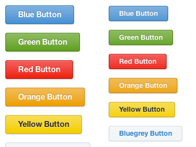 Buttons blue button buttons css css3 green grey orange red yellow