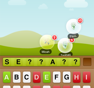 Wordburst game bubble css3 game html5 puzzle word