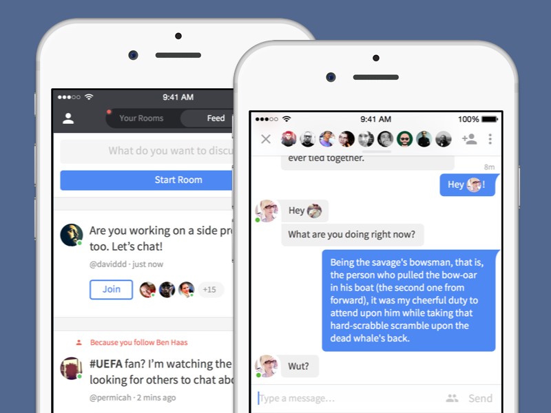 Mobile Chat Room App Concept By Micah Sivitz On Dribbble