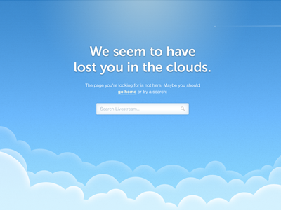 404: Lost in the clouds 404 clouds error