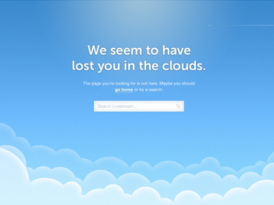 404: Lost in the clouds