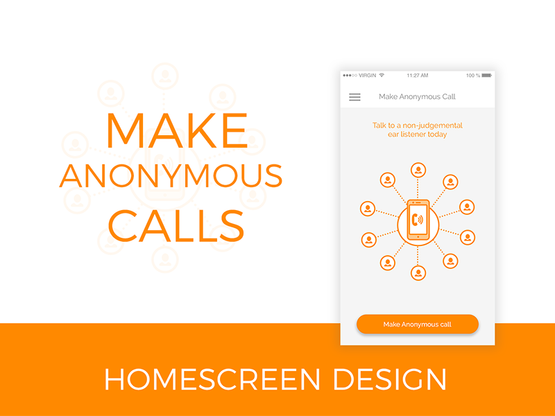App homescreen design