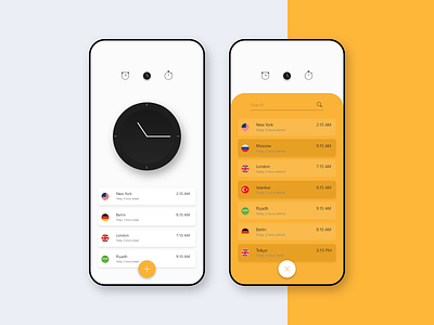 World Time App Concept