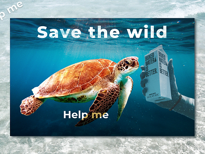 Save the whild design graphic design photoshop