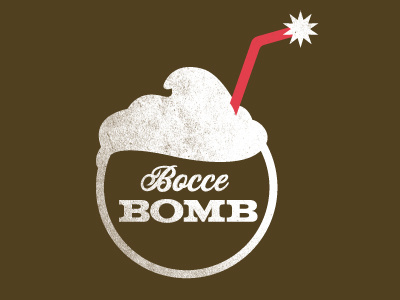 Hammonton's Famous coffee drink illustration logo