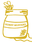 Honey Mustard bee cartoon honey honey mustard illustration logo mustard
