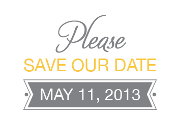 Save our Date invite save the date typography wedding