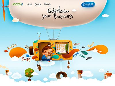 Developers website character children illustration kids web web design website