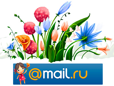 8 March for Mail.Ru flower flowers girl illustration logo video