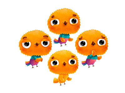 Hum Bird cartoon cg character chick chicken children game illustration kids mascot