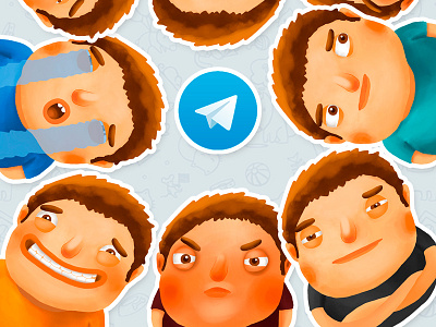 Telegram Stickers Contest character contest illustration sticker stickers telegram