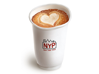 Coffee Cup coffee cup illustration new york pizza