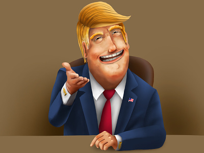 Donald Trump cg character character design game illustration sketch trump
