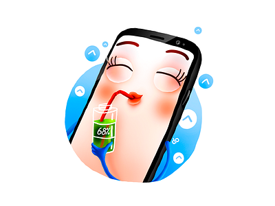 Recharge battery charge drink iphone recharge relax steem