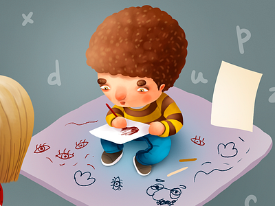 Book Cover for Coloring Book Part 5 art book boy cartoon character children cover cute drawing illustration kids