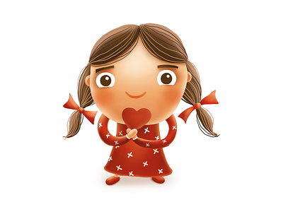 Tiny Girl art cartoon cg character character design children game kids love