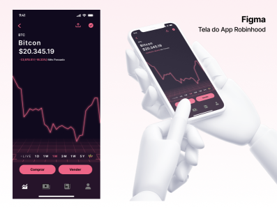 Reprodução do App Robinhood