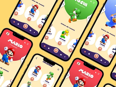 App Game Mario World app figma game ui ux uxdesigner