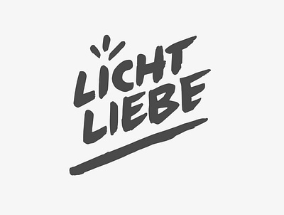 Lichtliebe Logo brushed lighting logo logo design logodesign logos logotype mark script symbol