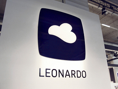 Leonardo Logo Redesign branding cloud corporate design graphic icon identity logo rebrand rebranding redesign