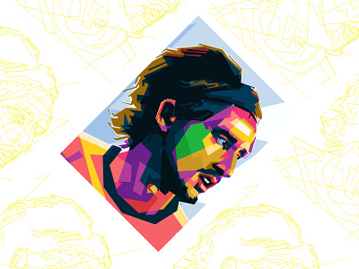 FINISHING AND PROCES L.MODRRIC art work cover illustration design illustration football illustration illustration illustration poster pop art pop art wpap pop illustration poster illustration wpap